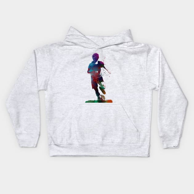 Football sport art #football Kids Hoodie by JBJart